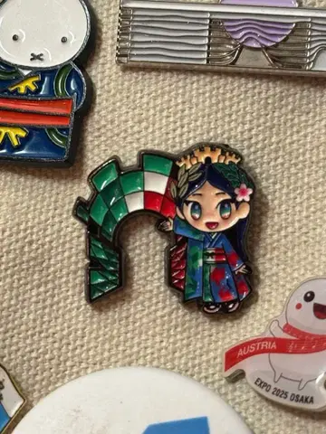 [박람회] 핀 배지 EXPO2025 이탈리아관 이탈리아짱 초레어