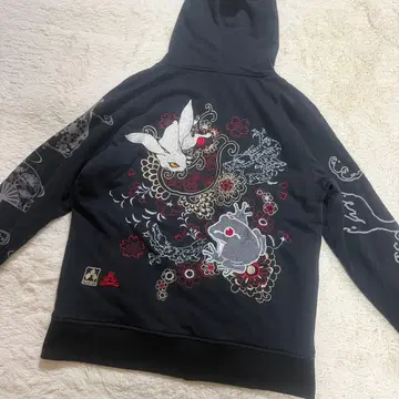 산마루이치 치키리야 콜라보 보아 안감 방한 자수 후드티