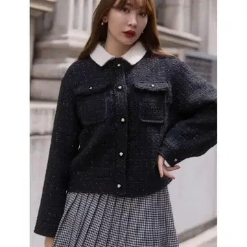 herlipto Two-Tone Tweed Jacket