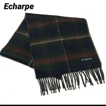 Echarpe 울 100% 체크 무늬 머플러