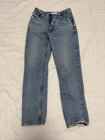 MOUSSY 스트레이트 데님 라이트 블루