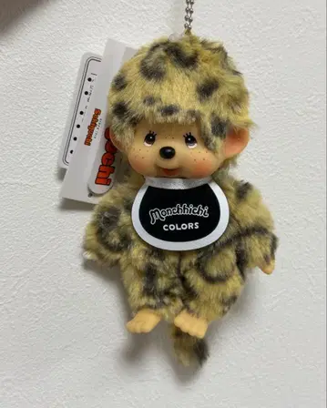 몬치치 COLORS 레오파드 무늬 마스코트 키체인