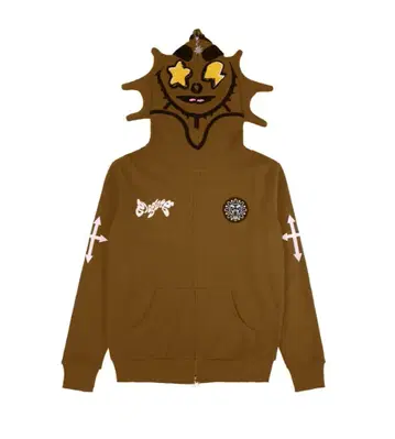 [ 새상품 ] GloGang 후드티 브라운 S 사이즈