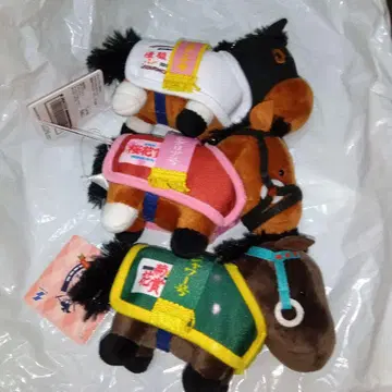 서러브레드 컬렉션 말 의류 마스코트 볼 체인 3종 세트