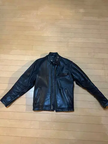 schott 싱글 라이더 샷 천연 가죽 바이크 바이커