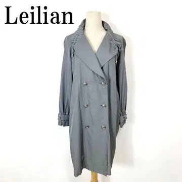 레리안 얇은 소재 롱 코트 그레이 실크 코튼 9 B710