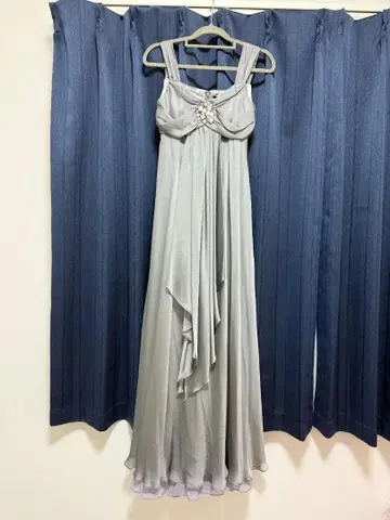 실버 비쥬 롱 드레스