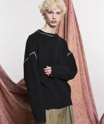 MAISON SPECIAL 니트 블랙