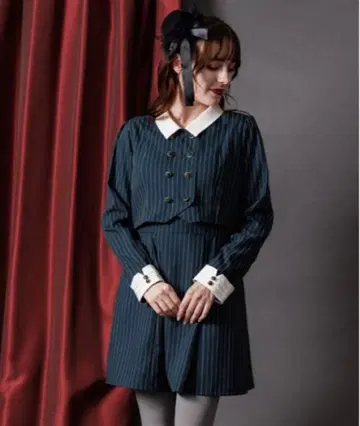 axes femme Halloween 바이컬러 사크 원피스 그린