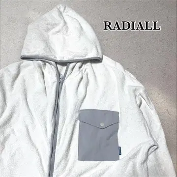 RADIALL Towel Zip Hoodie 파일 오버 사이즈