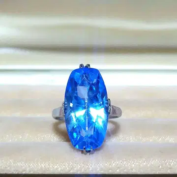 블루의 천 개의 시스루 쇼와 레트로 빈티지