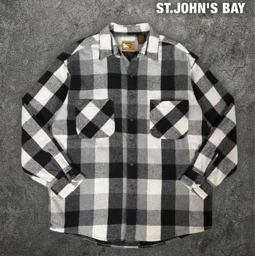 ST.JOHN'S BAY 90s 빈티지 XL 헤비 체크 셔츠