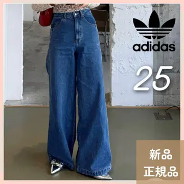 미사용 새상품 adidas 데님 벌룬 팬츠 25