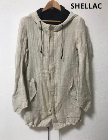 SHELLAC 셀락 풀 집업 린넨 코트