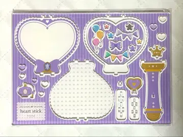 후쿠야 아크릴 프레임 하트 스틱 지팡이 퍼플