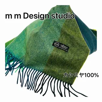 m.m design studio 100% 캐시미어 대형 스톨 머플러