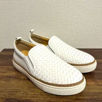 새상품급 MACKINTOSH PHILOSOPHY 뜨개질 슬립온 화이트