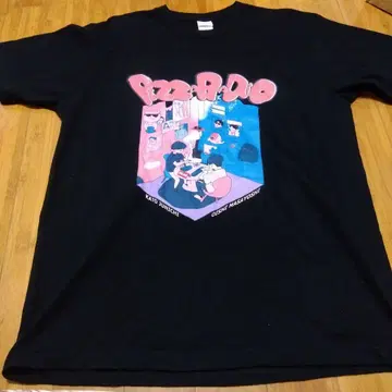피자 라디오 T셔츠 L 사이즈