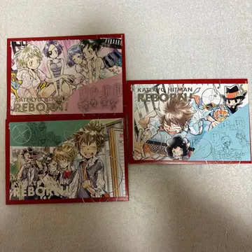 아마노 아키라 전시회 금박 엽서 3개 세트