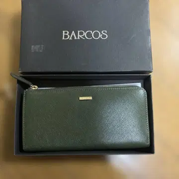 BARCOS 올리브 그린 장지갑
