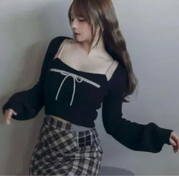 andmary Natalie 리본 세트 블랙