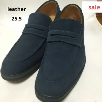 가격 인하했습니다 천연 가죽 스웨이드 로퍼 25.5cm