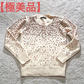 [ 새상품급 ] GLAMOROUS GARDEN 스팽글 별똥별 니트