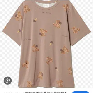 젤라또피케 젤라또 베어 패턴 T셔츠 PWCT221206