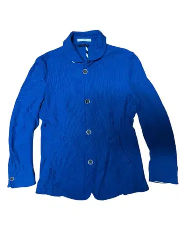 쉽스 ( SHIPS ) 파란 리브 버튼 자켓 L