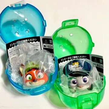 미사용품 주토피아 패션 반지 닉 주디 유년기 2종 세트