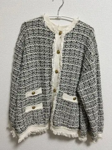 Mila Owen 트위드 니트 자켓