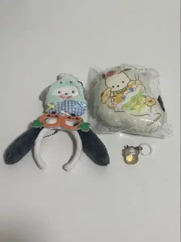 포차코 쿠션 마스코트 메지루시 참 머리띠 키링 등