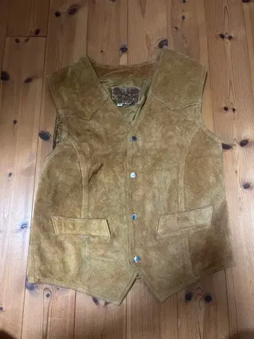 브라운 스웨이드 베스트 백 벨트 포함