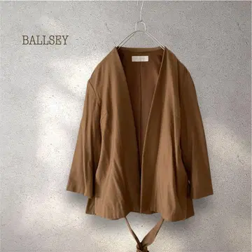 Ballsey 울 혼방 노카라 자켓