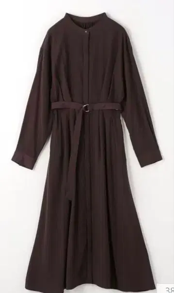 UNITED ARROWS 롱 원피스 턱 플레어 벨트 프리