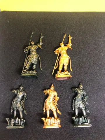 불상 입체 도록 무장 피규어 5개 세트 [ 중고품 ]