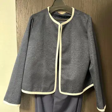 노카라 자켓 슬림 핏 팬츠 세트