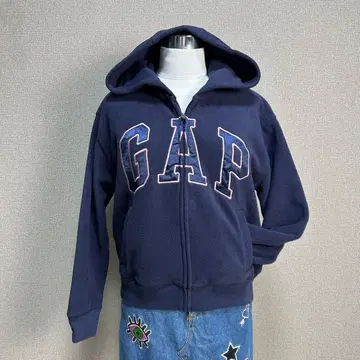 새상품급 레어 갭 풀 집업 후드티 y2k 헤이세이 갸루 그런지 네이비