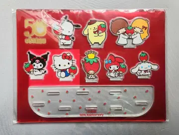 50주년 기념 딸기신문 딸기 캐릭터 아크릴 스탠드 세트