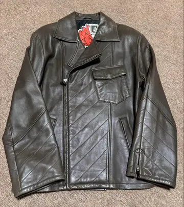 Volcom Transition 다크 브라운 가죽 자켓