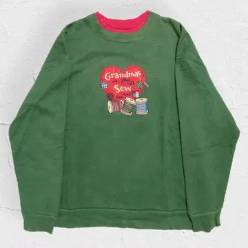 80s USA제 카라 부착 자수 트레이닝복 맨투맨 빈티지