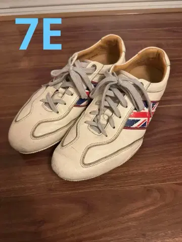 영국 국기 디자인 화이트 스니커즈