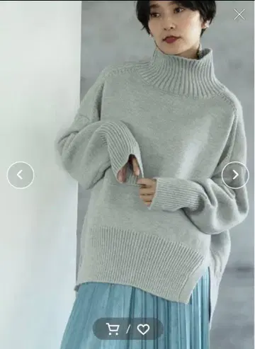 오파크 클립 모찌모찌 터틀 니트