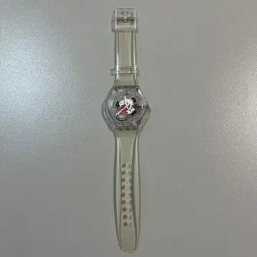 swatch 클리어 손목시계
