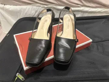 RIZ 블랙 슬링백 펌프스 약 5cm 힐