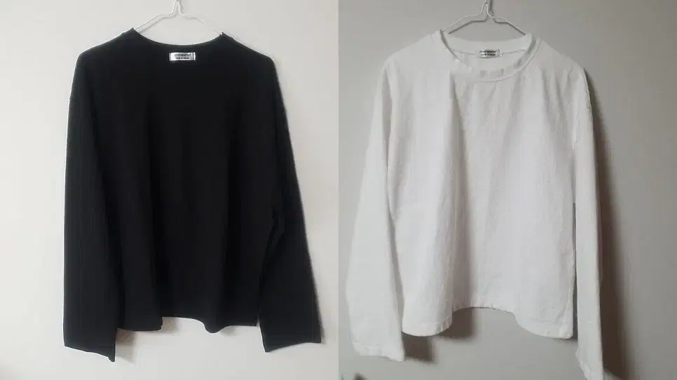 10-count long-sleeved t-shirt, plain black, ivory, bulk, sturdy cotton, unisex