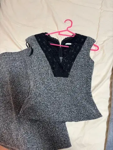 핑키앤다이안 그레이 계열 셋업 38 36