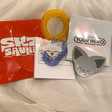 SKZOO 거울 스티커 사우나 키링 폭시니