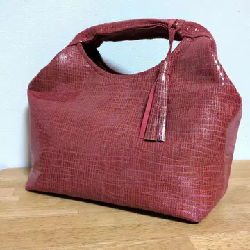 여성용 핸드백 진홍색 아카네 가죽제품