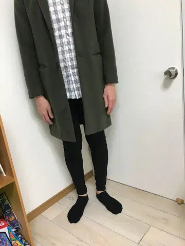 BROWNY 롱 코트 카키 WEGO 브라우니 체스터 코트